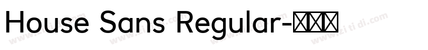 House Sans Regular字体转换